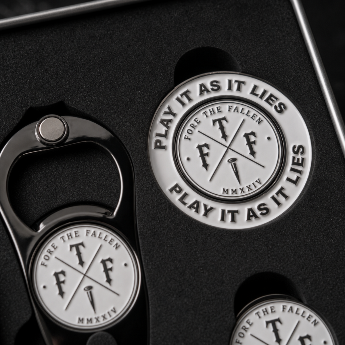 Fore The Fallen Ball Marker, Pitch Mark Repair and Hat Clip